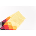 Chaussettes heureuses argyle femmes chaussettes de coton fabricants de filles chaussettes d&#39;équipage de filles